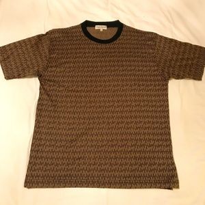 Geometric dressy tee in Italian cotton